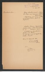 k.k. naturhistorisches Hofmuseum, Intendanzakten 1885-1896 (Hauer), Aktenzahl Z.591/1892, Seite 1